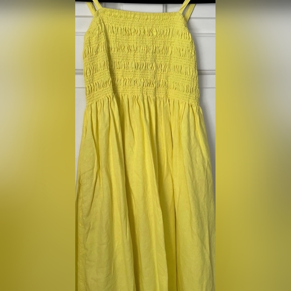 Univeral Thread Bright Yellow Spaghetti Strapped Dress - Picture 2 of 4